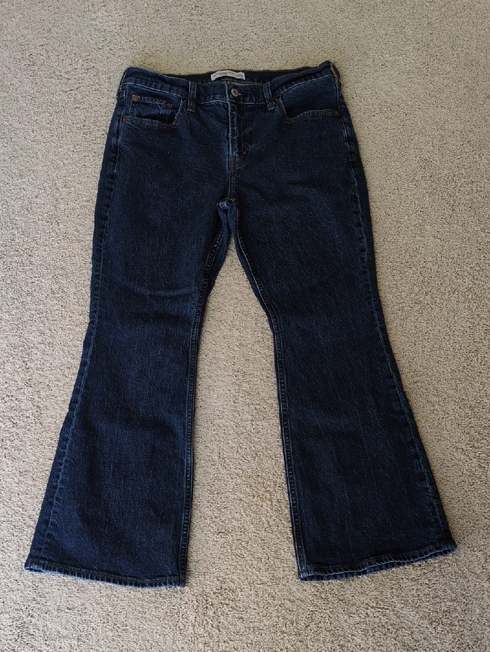 Abercrombie & Fitch Dark Wash Mid rise Bootcut Jeans